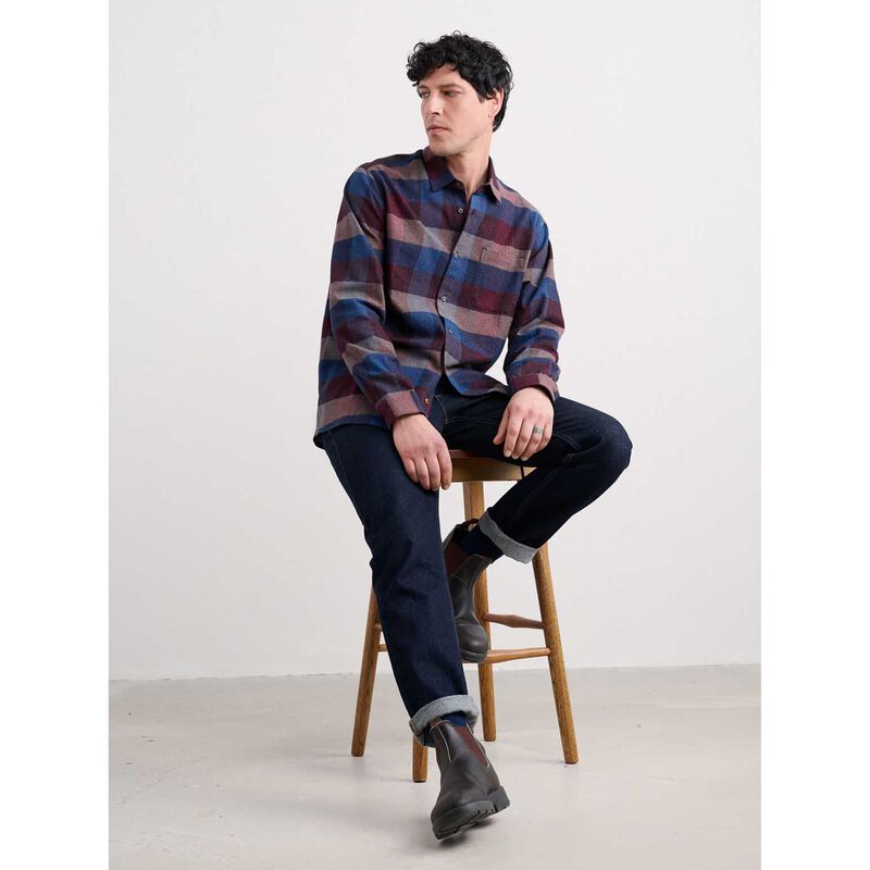 Seasalt Cornwall Fathomer Shirt Trystan Conker image number 2